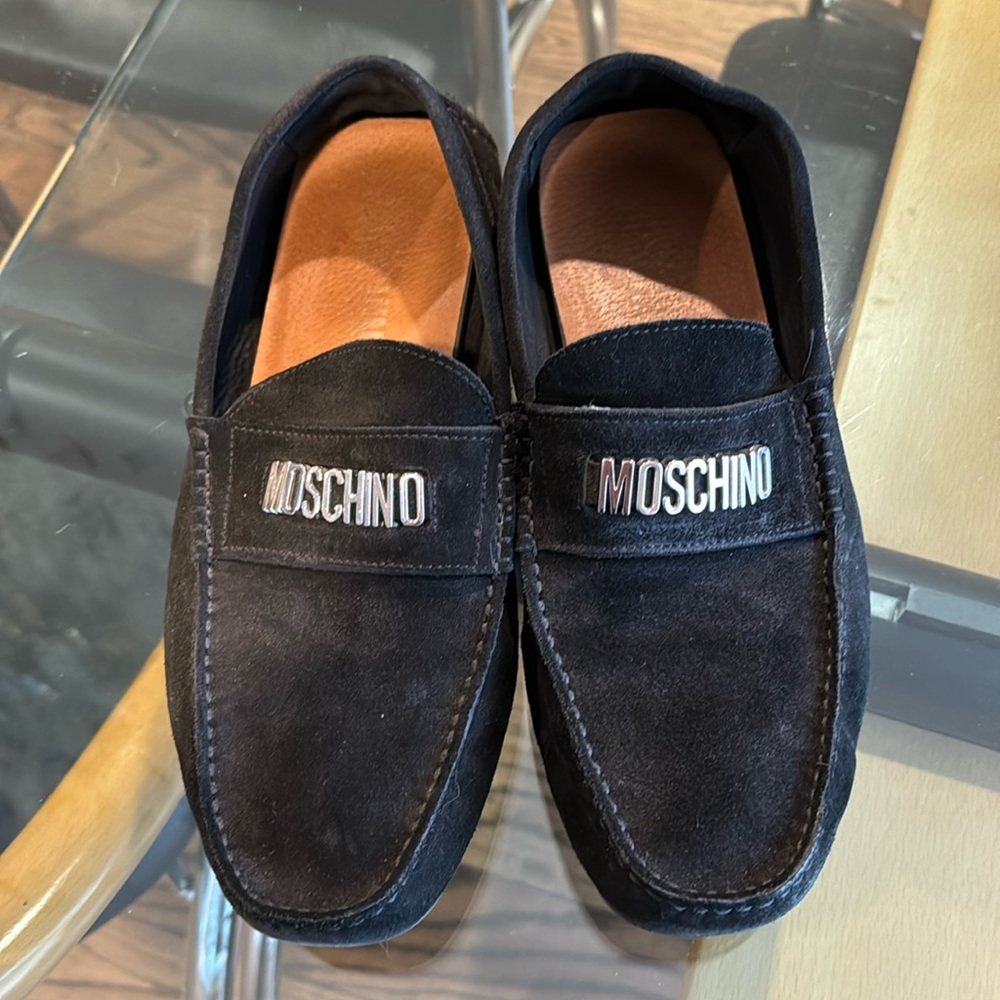 MOSCHINO SUEDE LOAFERS